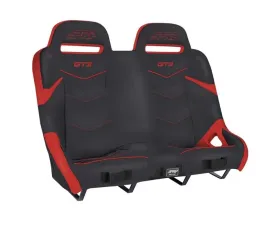 PRP Seats GT3 Rear Suspension Bench for 2014-2023 Polaris RZR, Red Upholstery