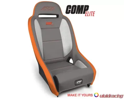 PRP Seats Competition Elite Suspension Seat A8301 for Polaris RZR 2015-2023, Black Fabric - A8301