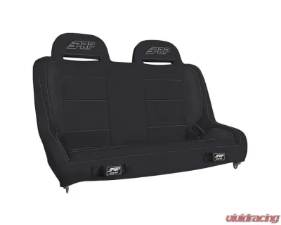 PRP Seats Elite Series Rear Bench Black Vinyl for Jeep Wrangler JKU 2007-2018 - A9240-47-201