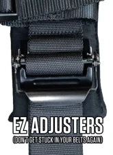 PRP Seats SB4.3B 3 Inch 4 Point Harness in Blue for Racing and Off-Road Use                                     - SB4.3B - Image 2