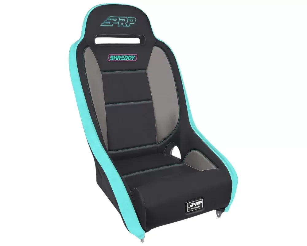PRP Seats Shreddy Black & Teal Comp Elite Suspension Seat - SHRDYA8301-01