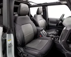 PRP Seats Front Seat Covers for Ford Bronco 4 Door 2021+, Durable Material, Black