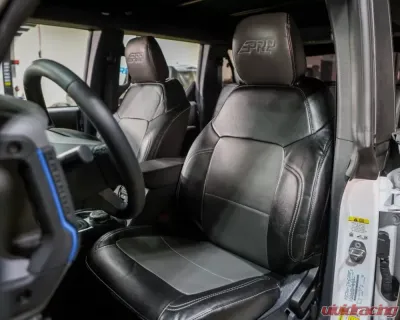 PRP Seats Front Seat Covers for Ford Bronco 4 Door 2021+, Durable Material, Black - B060