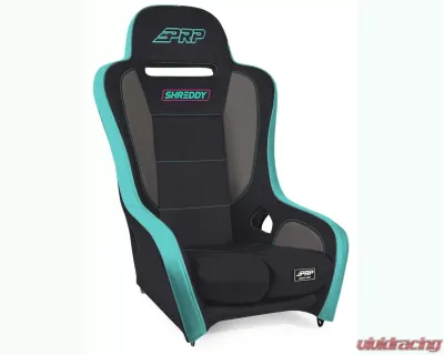 PRP Seats Black & Teal Podium Elite Suspension Seat for SHRDYA9101-01, Durable Fabric - SHRDYA9101-01