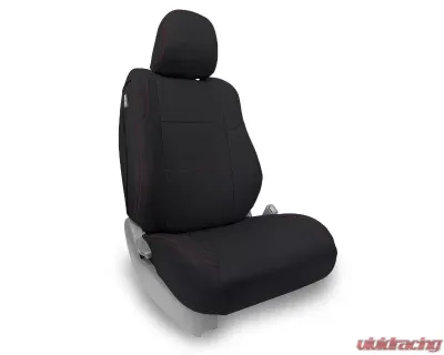 PRP Seats Front Seat Cover Fold Flat Edition Black/Red for Toyota Tacoma 2012-2015 - B050-01