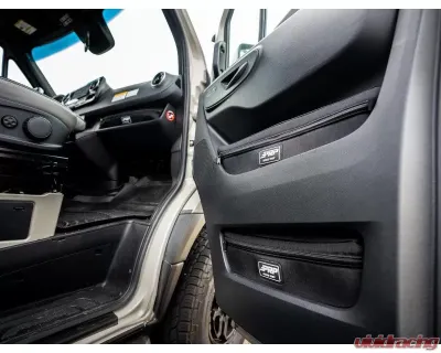 PRP Seats Upper Door Bags Pair for Mercedes Sprinter Van 2019+, Durable Material, Black - E121