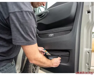 PRP Seats Lower Door Bags Pair for Mercedes Sprinter Van 2019+, Durable Material, Black - E122