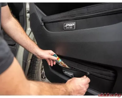 PRP Seats Lower Door Bags Pair for Mercedes Sprinter Van 2019+, Durable Material, Black - E122