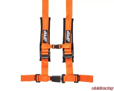 PRP Seats 4-Point Harness with 2 Inch Belts - Orange - SBAuto2O