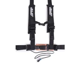 PRP Seats Black 4-Point Harness with 2 Inch Belts for SBauto2D Driver Side with Speed Limiter Connection