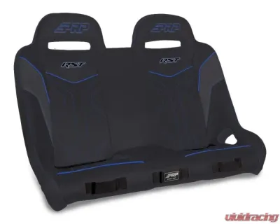 PRP Seats RST Rear Suspension Bench Seat Black/Blue for Polaris RZR XP4 1000/Turbo/S Turbo S - A4901-V
