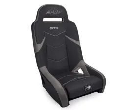 PRP Seats GT3 Suspension Seat Black with Gray for Polaris RZR PRO XP | PRO R | Turbo R