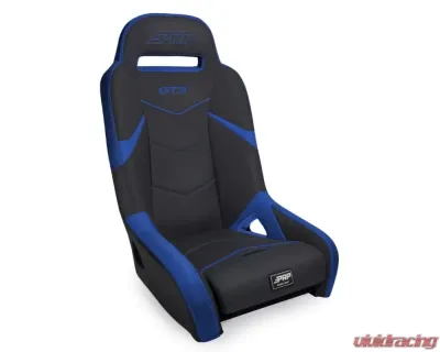 PRP Seats GT3 Suspension Seat Black with Blue for Polaris RZR PRO XP | PRO R | Turbo R - A7301-PORXP-V