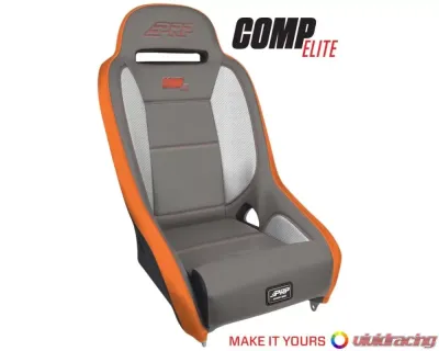 PRP Seats Competition Elite Extra Wide Suspension Seat A8302 for UTVs, Black Fabric - A8302