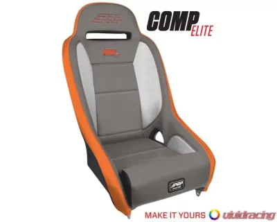 PRP Seats Competition Elite 2" Extra Tall Suspension Seat for UTVs - Black Fabric - A8304