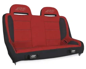 PRP Seats Elite Series Rear Bench Seat Red for 2007-2018 Jeep Wrangler JKU | JLU
