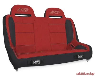PRP Seats Elite Series Rear Bench Seat Red for 2007-2018 Jeep Wrangler JKU | JLU - A9240-47-72