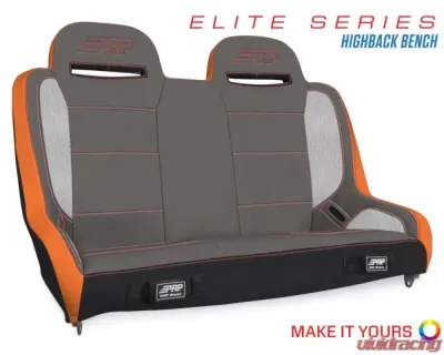 PRP Seats Elite Series Suspension Bench Seat for Jeep Wrangler JKU | JLU 2007-2023 - A9247