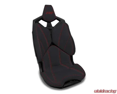PRP Seats Front Seat Covers Pair Black with Red Stitch for Polaris RZR PRO XP PRO R Turbo R 2020-2024 - B003-01