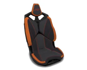 PRP Seats Front Seat Covers Pair Black Orange for Polaris RZR PRO XP PRO R Turbo R 2020-2024