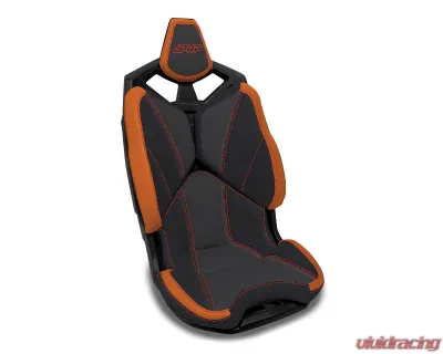 PRP Seats Front Seat Covers Pair Black Orange for Polaris RZR PRO XP PRO R Turbo R 2020-2024 - B003-06