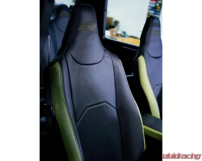 PRP Seats Front Seat Covers Black | Olive for Polaris XPEDITION 2 & 5 Seat Models 2024+ - B004-04