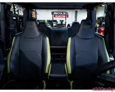 PRP Seats Front Seat Covers Black | Olive for Polaris XPEDITION 2 & 5 Seat Models 2024+ - B004-04