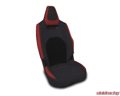 PRP Seats Front Seat Covers with Cooled Seats Pair Black/Red for Polaris RZR PRO XP/R/PRO S 2025+ - B012-04