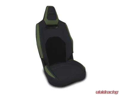 PRP Seats Front Seat Covers with Cooled Seats Pair Black | Olive for Polaris RZR PRO XP, PRO R, PRO S 2025+ - B012-07
