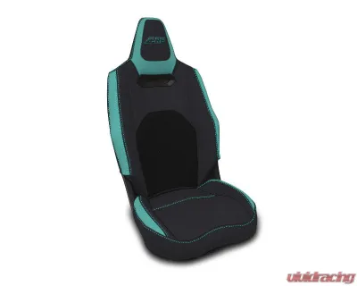 PRP Seats Front Seat Covers with Cooled Seats Pair Black Teal for Polaris RZR PRO XP PRO R PRO S 2025+ - B012-08