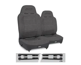 PRP Seats Enduro High Back Reclining Suspension Seats Kit Pair Gray Jeep Wrangler JK | JKU