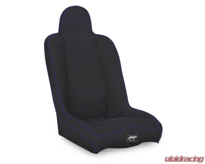 PRP Seats Daily Driver High Back Suspension Seat Black and Purple Vinyl - A140110-201-M