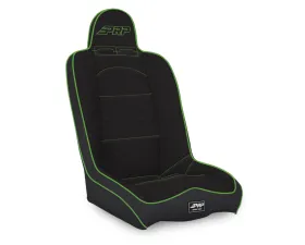 PRP Seats Daily Driver High Back Suspension Seat Black and Green Tweed