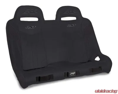 PRP Seats RST Quick Release Rear Suspension Bench Seat Black Polaris RZR PRO XP4 PRO R4 Turbo R4 - A4901-PORXP-QR-201