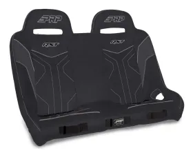 PRP Seats RST Quick Release Rear Suspension Bench Seat Black and Gray Polaris RZR PRO XP4 PRO R4 Turbo R4