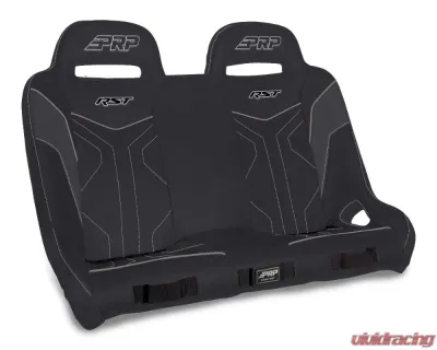 PRP Seats RST Quick Release Rear Suspension Bench Seat Black and Gray Polaris RZR PRO XP4 PRO R4 Turbo R4 - A4901-PORXP-QR-203