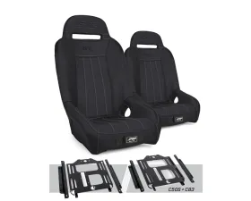 PRP Seats GT/S.E. Suspension Seats Kit Pair Black Polaris RZR 570 800 900