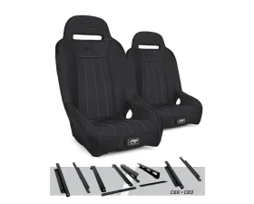 PRP Seats GT/S.E. Suspension Seats Kit Pair Black Honda Talon