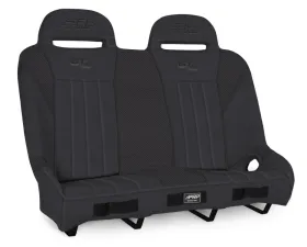 PRP Seats GT/S.E. Quick Release Rear Suspension Bench Seat Black Polaris RZR PRO XP4 PRO R4 Turbo R4