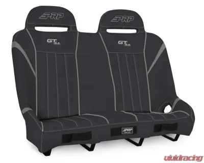 PRP Seats GT/S.E. Quick Release Rear Suspension Bench Seat Black and Gray Polaris RZR PRO XP4 PRO R4 Turbo R4 - A60-PORXP-QR-203