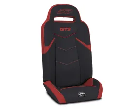 PRP Seats GT3 Fold Flat Rear Suspension Seats Pair Red Polaris RZR PRO XP4 PRO R4 Turbo R4