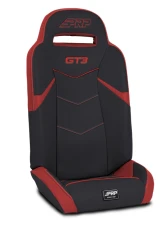 PRP Seats GT3 Fold Flat Rear Suspension Seats Pair Red Polaris RZR PRO XP4 PRO R4 Turbo R4                                     - A7208-PORXP-204 - Image 3