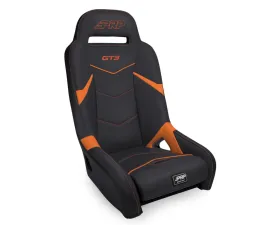 PRP Seats GT3 Suspension Seat Black and Orange