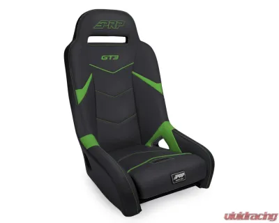 PRP Seats GT3 Suspension Seat Black and Green - A7301-PORXP-W