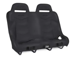 PRP Seats GT3 Quick Release Rear Suspension Bench Seat Black Polaris RZR PRO XP4 PRO R4 Turbo R4
