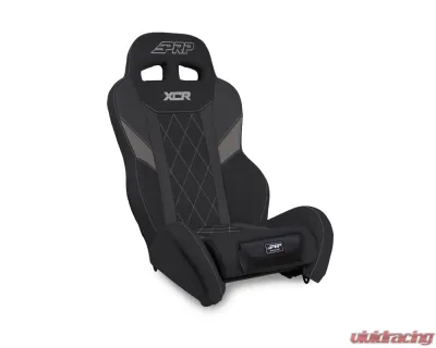 PRP Seats XCR Suspension Seat Black and Gray w/ Diamond Stitch and Front Pocket - A8001-PORXP-203-SDFP