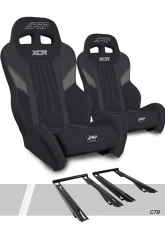 PRP Seats XCR Suspension Seats Kit Pair Black & Gray Polaris RZR PRO XP PRO R Turbo R                                     - A8001-PORXP-C79-203 - Image 5