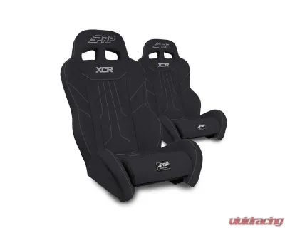 PRP Seats XCR Suspension Seats Kit Pair for Can-Am Maverick X3 2015-2024, Black - A8001-PORXP-C86-201