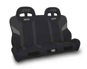 PRP Seats XCR Quick Release Rear Suspension Bench Seat Black and Gray Polaris RZR PRO XP4 PRO R4 Turbo R4