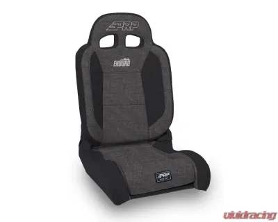 PRP Seats EnduroDaily Reclining Suspension Seat Black and Gray Tweed Driver - A8701044-54